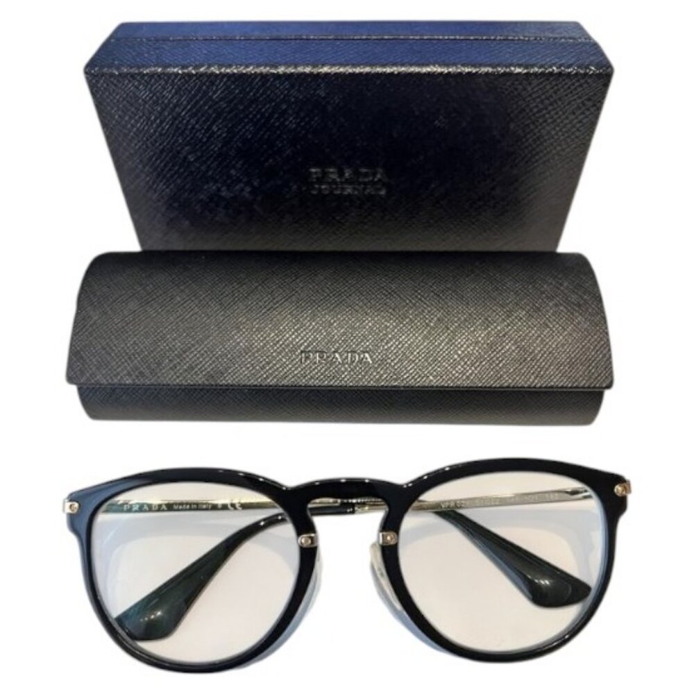 Authentic Prada prescription eyeglass black frame